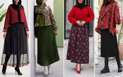 خوشگلترین دامن هایی که برای یلدا میتونید بپوشید؛ اینا یه سر و گردن از هر مدلی بالاترن