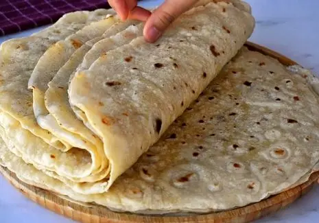 آموزش آشپزی؛ نان لواش خانگی بدون فر