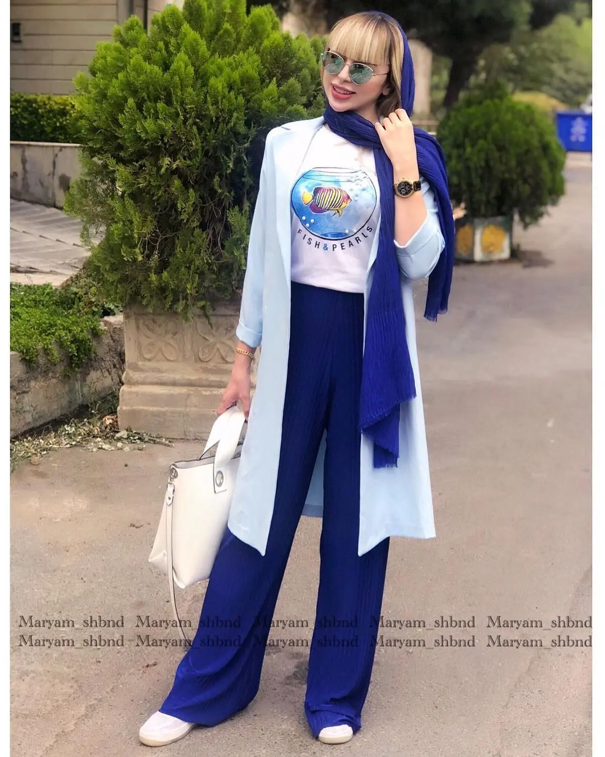 اصول ست کردن با رنگ آبی کاربنی