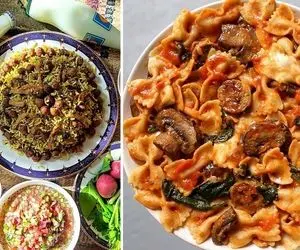 کدبانو جون از الان به فکر ناهار و شام دوشنبه باش؛ پیشنهادم کلم پلو شیرازی و پاستای فوریه