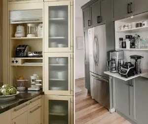 نحوه چیدمان وسایل برقی آشپزخانه / برا تو که آشپزخونت اندازه قوطی کبریته این روش عالیه