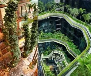 معماری پایدار خلاقانه؛ پروژه بی نظیر نیاوران که 120 درخت را در وجود خود نگه داشته