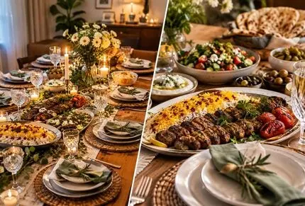12 ایده چیدمان سفره یا میز شام مهمانی؛ خلاقیت و زیبایی برای داشتن یک نتیجه خوش ذوق