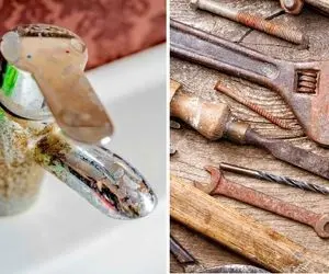 اگه وسایل خونت یا هرچی دیگه زنگ زده شده نندازشون دور؛ با این ترفندا مثل روز اول میشن