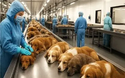 فرآوری سگ؛ سگ نازنازی رو چله و قربانی میکنن برا شکم سیری و ثروت