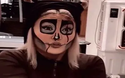 گریم دهشتناک و هالووینی مریم معصومی با حرکت موزونی که قلب دوستشو آورد تو دهنش