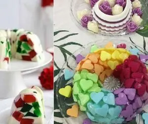 طرز تهیه ژله خرده شیشه با همه نکات مهم برگردوندن انواع ژله و کرم از قالب
