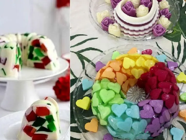 طرز تهیه ژله خرده شیشه با همه نکات مهم برگردوندن انواع ژله و کرم از قالب