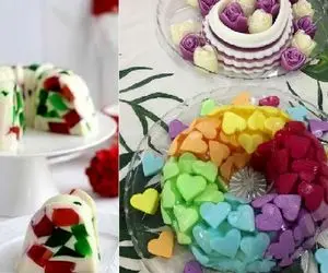 طرز تهیه ژله خرده شیشه با همه نکات مهم برگردوندن انواع ژله و کرم از قالب