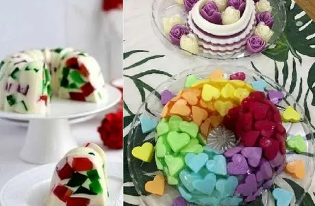 طرز تهیه ژله خرده شیشه با همه نکات مهم برگردوندن انواع ژله و کرم از قالب