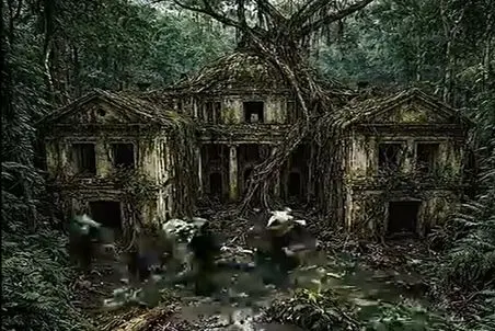 معماری خلاقانه؛ عمارت مخروبه تو جنگلو که خونه ارواحه تبدیل کردن به قصر کیم کارداشیان