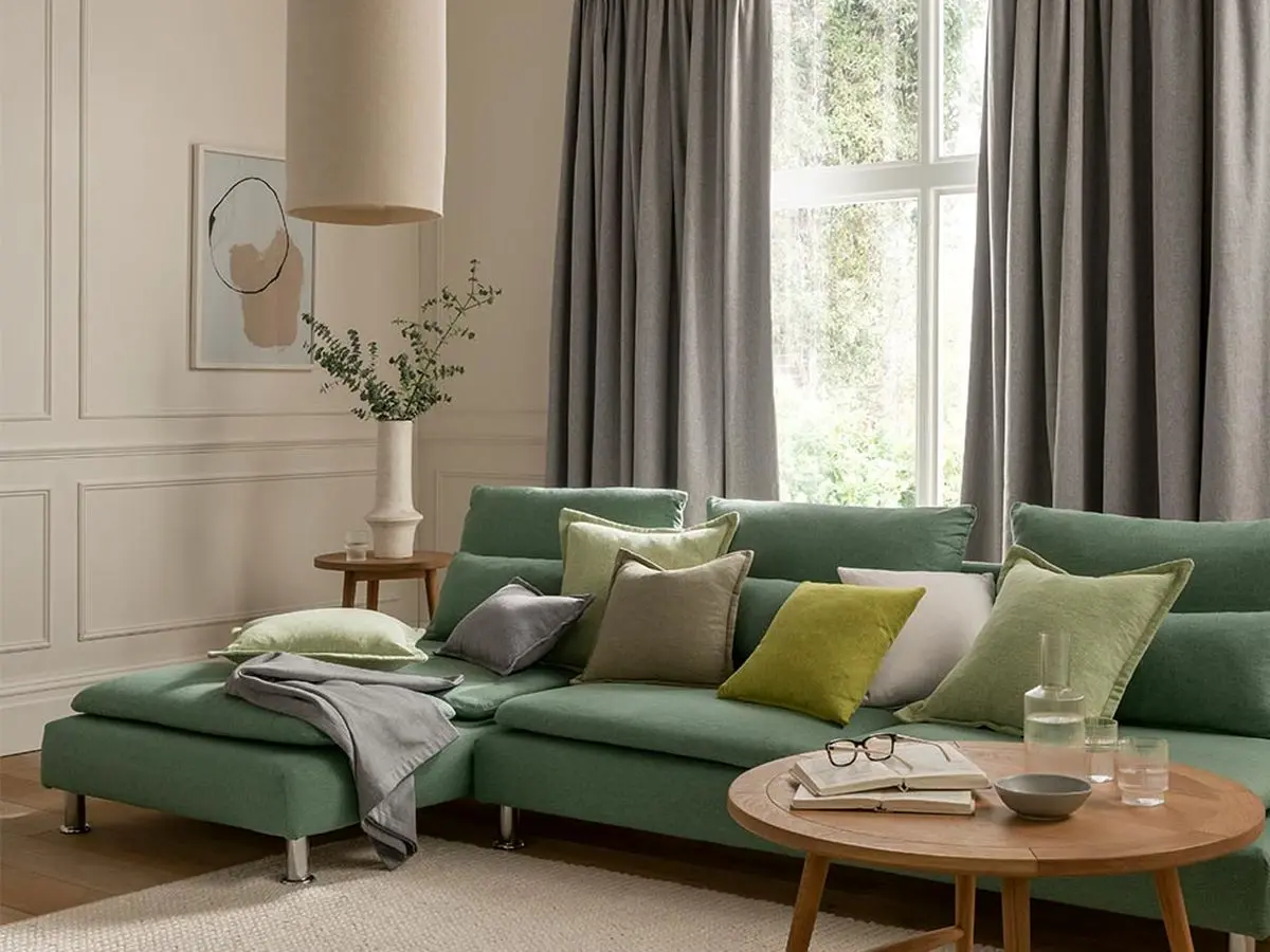 نحوه ست کردن مبلمان و پرده