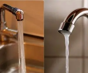 آب کم شد مسئولان شیر فلکه فشار را کم کردند