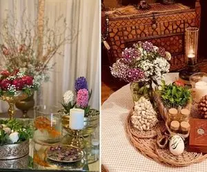 انواع جدیدترین هفت سین با ظروف چوبی / بشو اون خونه ای که همه با سفرش سلفی میخوان