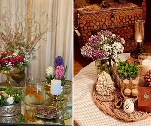 انواع جدیدترین هفت سین با ظروف چوبی / بشو اون خونه ای که همه با سفرش سلفی میخوان