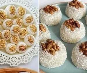 طرز تهیه باسلوق گردویی / این دسر خوشمزه رو خیلی راحت و سریع درست کنید