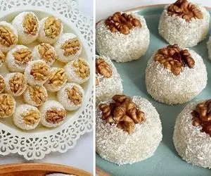طرز تهیه باسلوق گردویی / این دسر خوشمزه رو خیلی راحت و سریع درست کنید