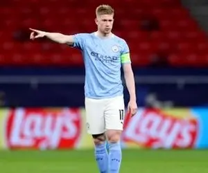 دبروین برترین بازیکن دیدار پاری سن ژرمن - منچستر سیتی