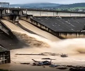 معماری طبیعت؛ دیوار سد شکست شهر رو با آدما و خونه هاش شست برد