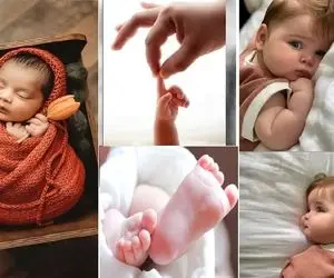 ایده های عکاسی نوزاد با ژست های خوردنی؛ خاطراتتو تا بچه ات کوچیکه فراموش نشدنی کن