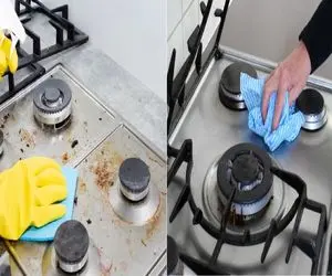 بهترین محلول‌ های خونگی برای اجاق گاز استیل/ این محلول ها چربی‌ ها رو قورت میدن