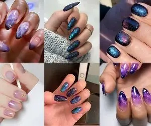 جدیدترین لاک های کهکشانی جذاب ترند 1404؛ ستاره ها رو دونه دونه روی ناخن هات بچین