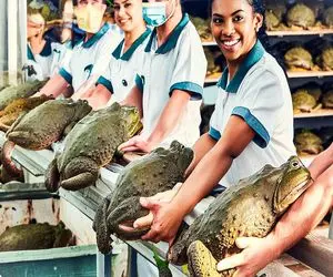 فرآوری قورباغه؛ کشاورزا تخم قورباغه رو میکارن گوشتی که شد کبابشو دندون می کشن