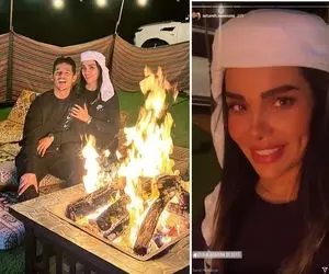 خوشگذرونی "قائدی و زنش" به سبک اعراب!