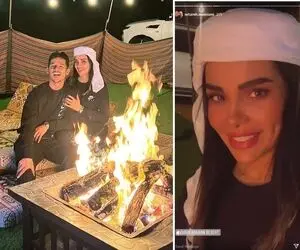 خوشگذرونی "قائدی و زنش" به سبک اعراب!