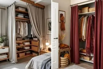 چیدن لباس و لوازم تو اتاق بدون کمد دیواری؛ ایده کاربردی واسه خونه های نوساز کم کمد