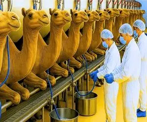 فرآوری شتر؛ شتر که به هن هن افتاد میبرن سلاخخونه از پوست تا شیرش سود بشه