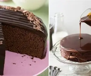 طرز تهیه کیک شکلاتی بدون تخم مرغ / روش پخت کیک خوشمزه با فر و بدون فر