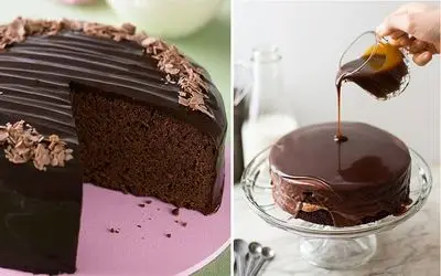 طرز تهیه کیک شکلاتی بدون تخم مرغ / روش پخت کیک خوشمزه با فر و بدون فر
