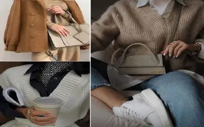 ایده استایل های پاییزی 1404 با لباس های بافت؛ تیپ لایه لایه این شکلی بزنی بینظیر میشی