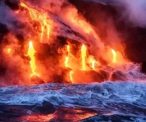 کاوش در طبیعت / وقتی جهنم پاشو میذاره تو بهشت، فوران آتشفشان عظیم در دل اقیانوس