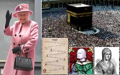 آیا ملکه الیزابت، نواده پیامبر اسلام و از نسل امام حسن بوده؟