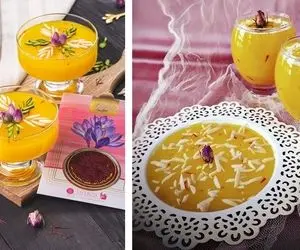 طرز تهیه ماقوت زعفرونی به روش اصیل / طعم عالی و بافت لطیف یه دسر سنتی