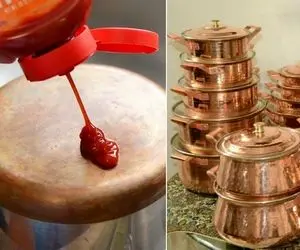 کلی ظرف داری که کدر شدن؟ / راهکار خوشگل و براق شدن ظروف مسی و فلزی رو توی مشتت میذارم