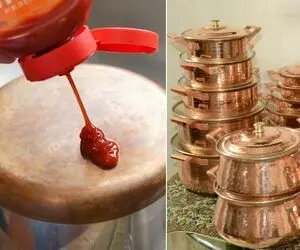 کلی ظرف داری که کدر شدن؟ / راهکار خوشگل و براق شدن ظروف مسی و فلزی رو توی مشتت میذارم