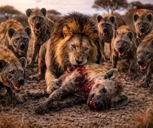 مستند حیات وحش؛ شیر؛ کفتارها