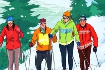 بازی فکری؛ اگه هوشت رو تریلی نمیکشه بگو تو اسکی بازی این دختر پسرا کدوم اشتباه پوشیده