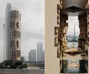 هتل استوانه ای دبی یک محله ای عمودی/ آسمان خراش 47 طبقه در آستانه دریافت جایزه معماری