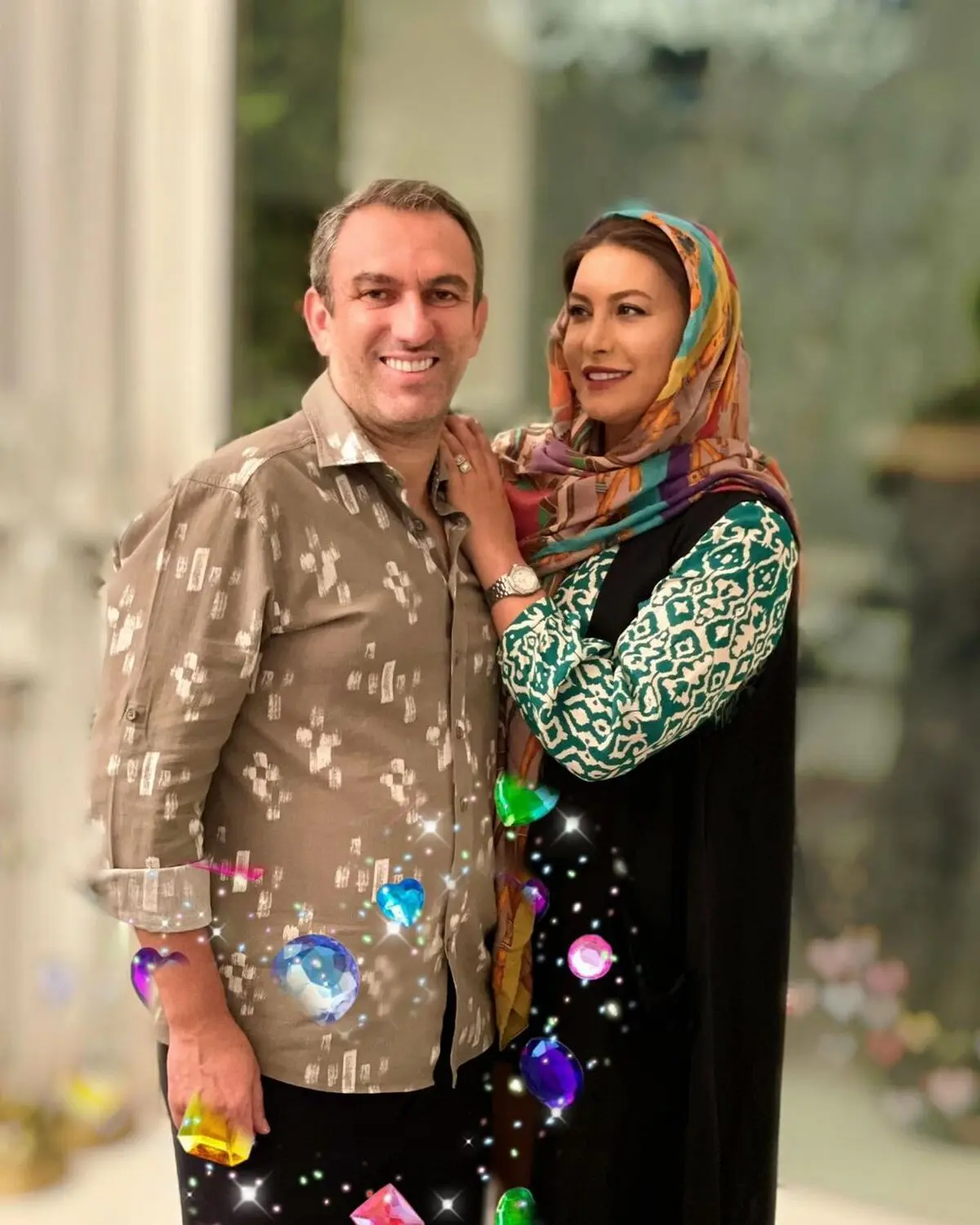 فریبا نادری و همسرش