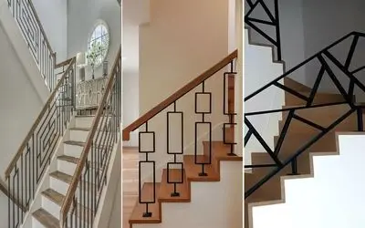 مدل های نرده فلزی لاکچری 2025 برای راه پله؛ مخصوص خونه دوبلکس، ویلا و داخل آپارتمان