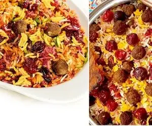 طرز تهیه آلبالو پلو بسیار خوشمزه / اینجوری بپزید میشه خوشمزه ترین آلبالو پلوی عمرتون