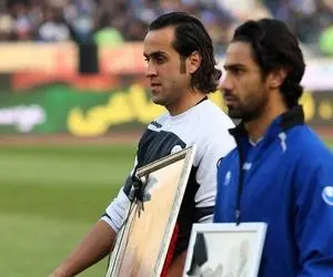 دیدار فرهاد مجیدی با علی کریمی در تمرین استقلال