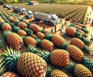 کشاورزی نوین؛ با تجهیزات و فناوری شگرف آناناس پرورش دادن واسه رستوران اندزه کامیون