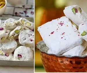 طرز تهیه گز در خانه / دستور راحت برای درست کردن گز آردی بازاری در منزل