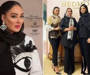 وقتی الهام حمیدی با یه کامیون آرایش شد بدل دُخی هالیوودی؛ اِلی مزون بازِ و سانتی مانتال!