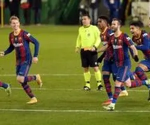 صعود بارسلونا بدون مسی در ضربات پنالتی